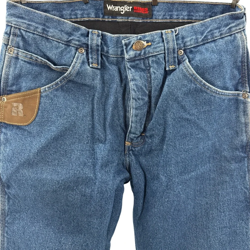 Wrangler Riggs Lined Work Jeans‎ Size 32x34 Relaxed Fit Denim